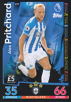 Alex Pritchard Huddersfield Town 2018/19 Topps Match Attax #175